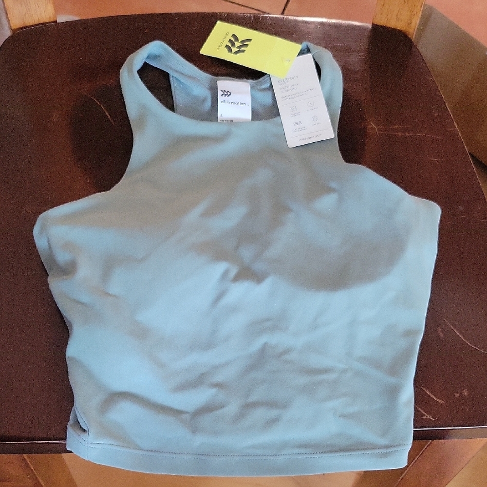 NWT Green High-neck Sports Tank Top S